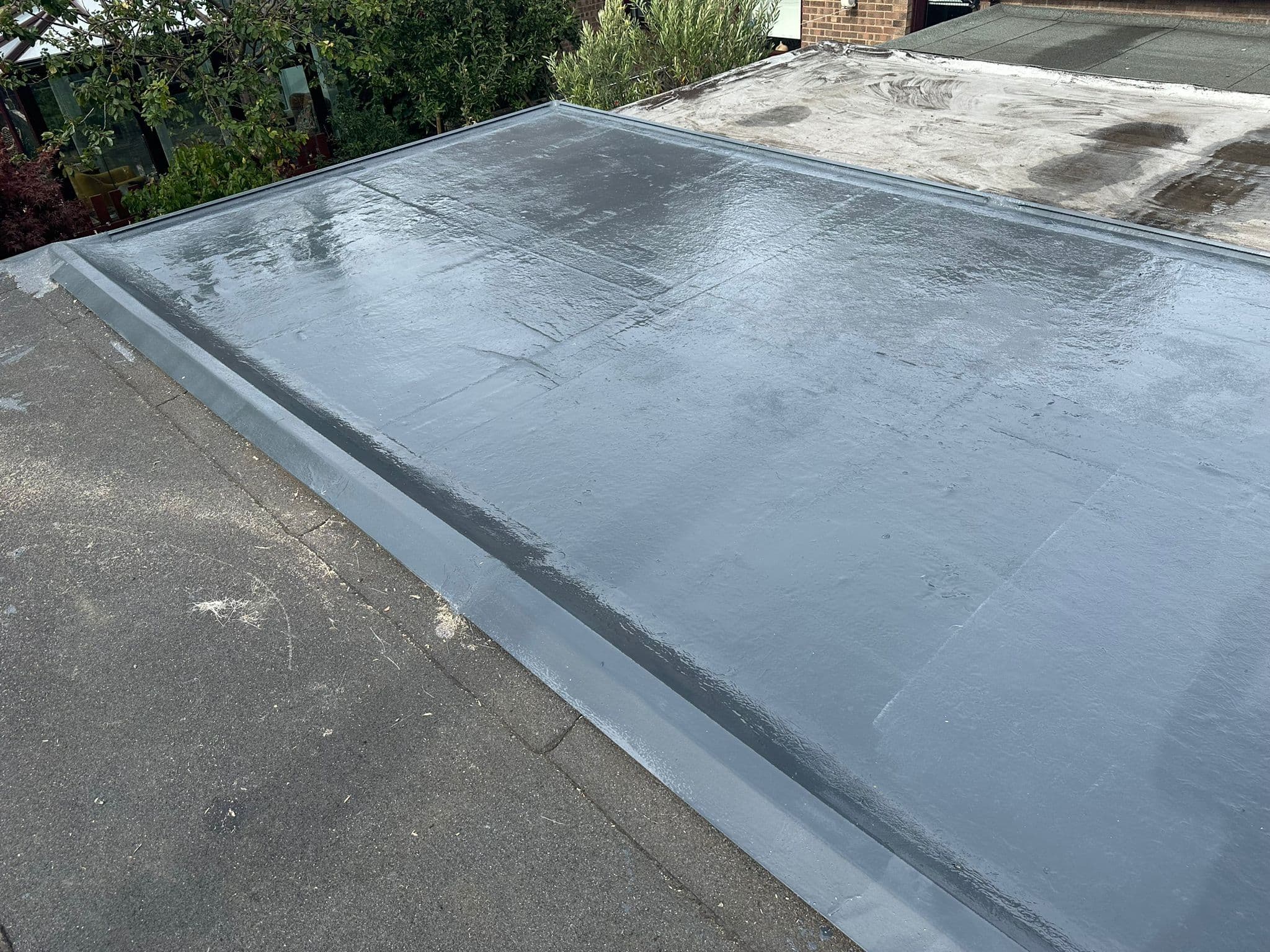 Completed flat roof repair in Cumbria